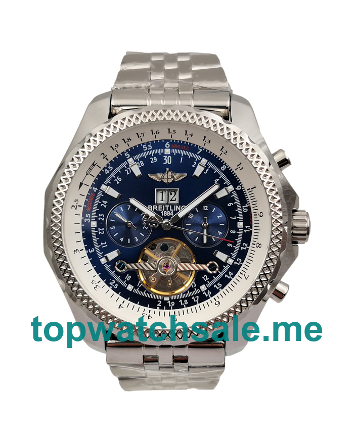 Best Quality Breitling Bentley Mulliner Tourbillon Replica Watches With Blue Dials For Men