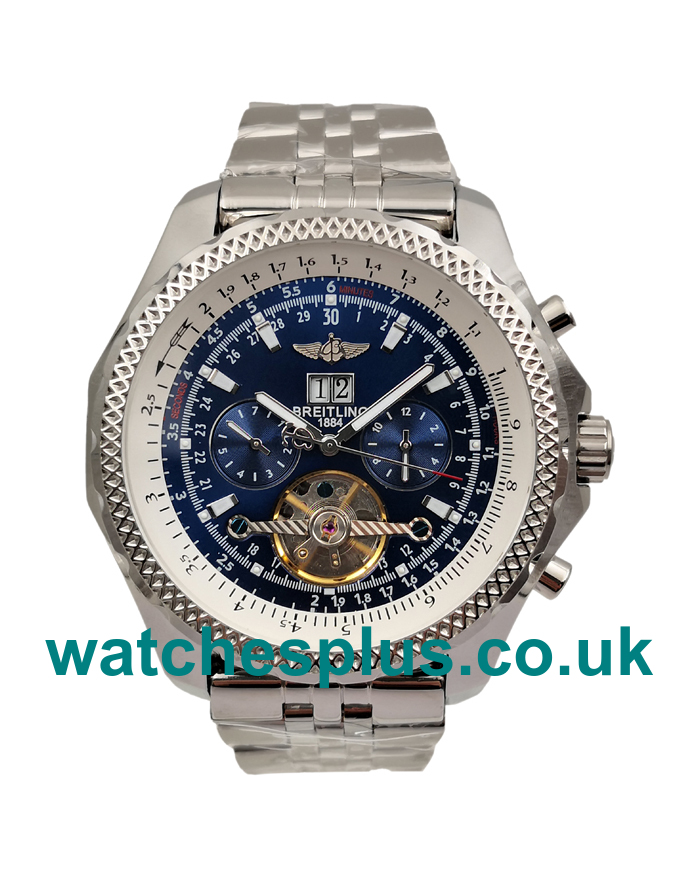 Best Quality Breitling Bentley Mulliner Tourbillon Replica Watches With Blue Dials For Men