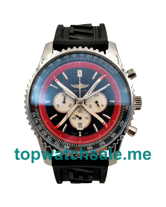 46 MM Best 1:1 Breitling Navitimer Replica Watches With Black Dials Online