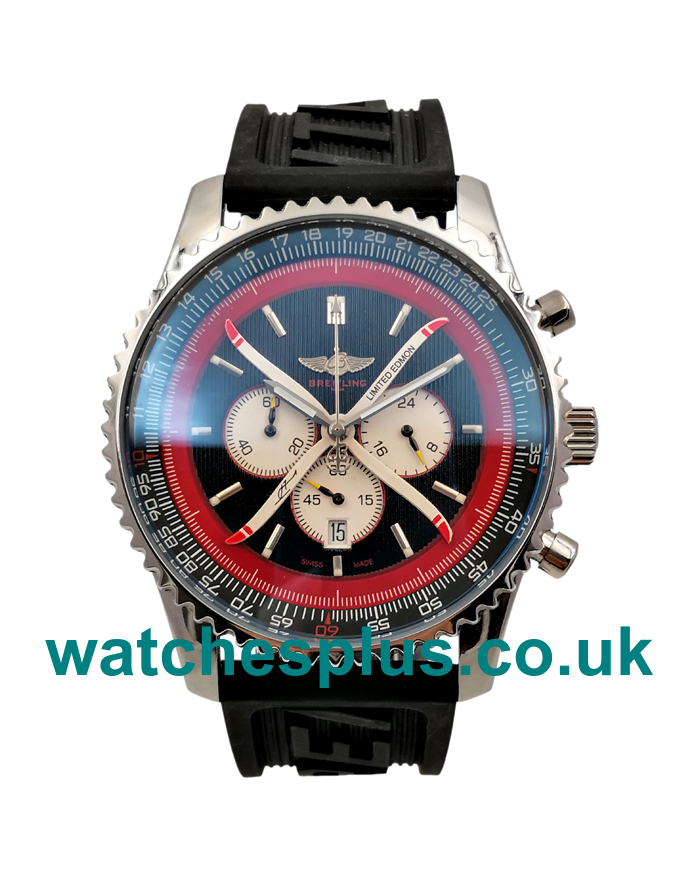 46 MM Best 1:1 Breitling Navitimer Replica Watches With Black Dials Online