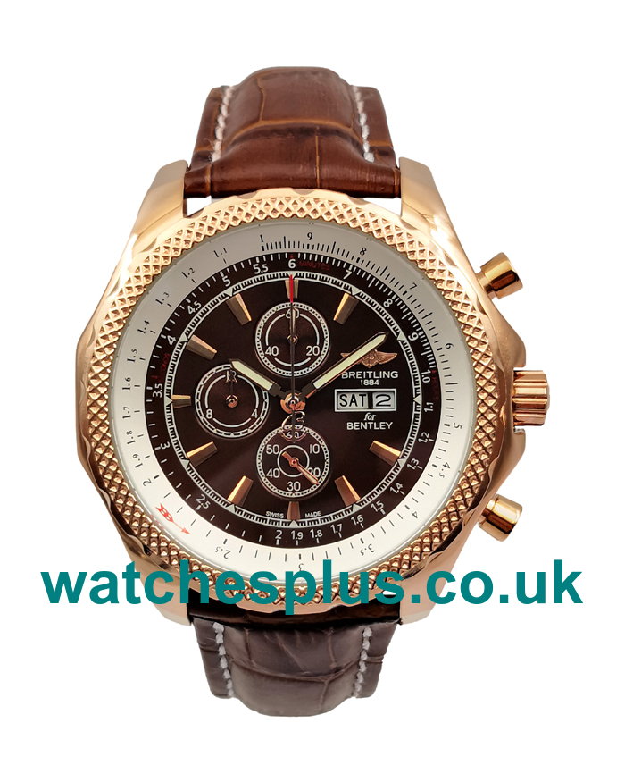 UK Best 1:1 Breitling Bentley GT A13362 Replica Watches With Coffee Dials For Men