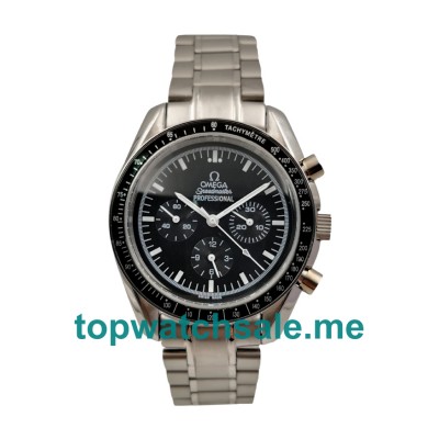 UK Best 1:1 Replica Omega Speedmaster Moonwatch 3570.50.00 With Black Dials And Steel Cases For Sale