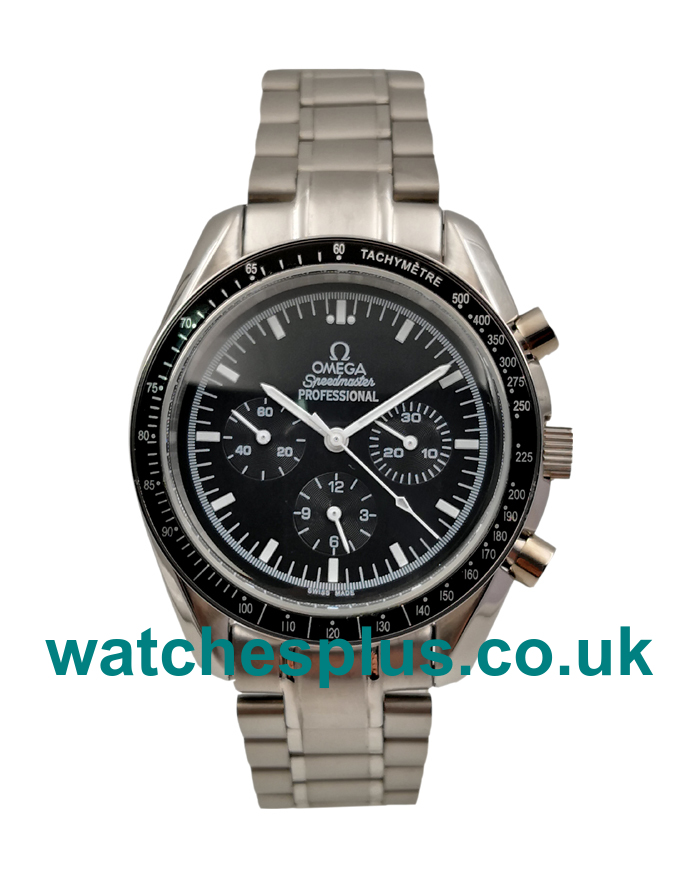 UK Best 1:1 Replica Omega Speedmaster Moonwatch 3570.50.00 With Black Dials And Steel Cases For Sale