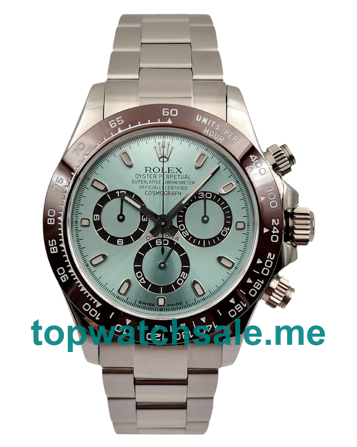 UK AAA Quality Fake Rolex Daytona 116506 With Blue Dials And Steel Cases For Sale