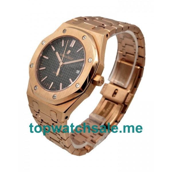 UK Top Replica Audemars Piguet Royal Oak 15400OR.OO.1220OR.01 Watches With Black Dials For Men