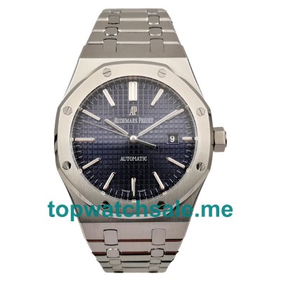 UK Perfect Replica Audemars Piguet Royal Oak 15400ST.OO.1220ST.03 Watches With Blue Dials For Men
