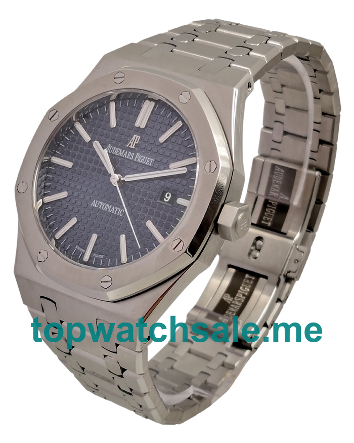 UK Perfect Replica Audemars Piguet Royal Oak 15400ST.OO.1220ST.03 Watches With Blue Dials For Men