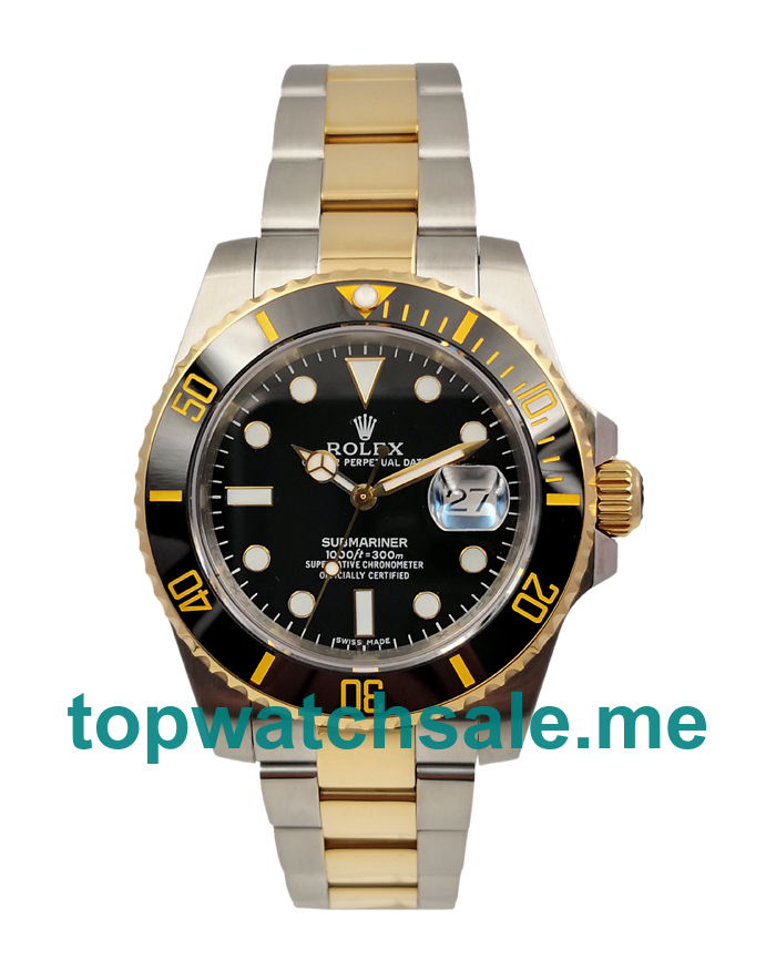 UK Best 1:1 Rolex Submariner 116613 LN Replica Watches With Black Dials For Men