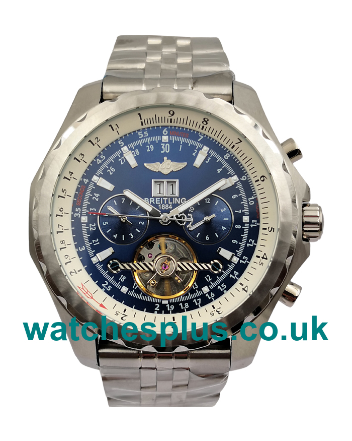 High Quality Breitling Bentley Mulliner Tourbillon Fake Watches With Blue Dials Online