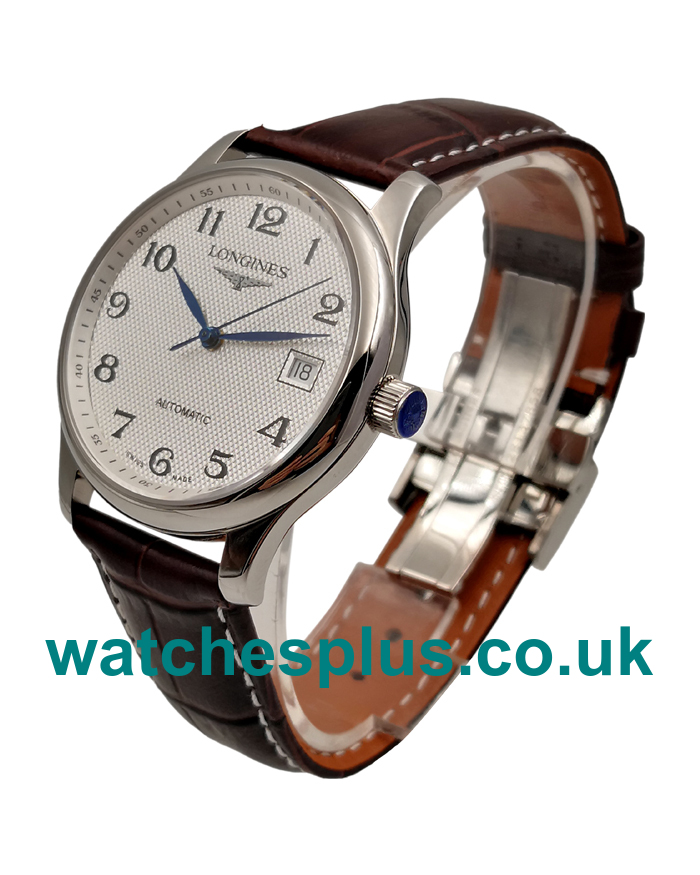 UK Luxury Longines Master L2.518.4.78.3 Replica Watches With White Dials For Sale