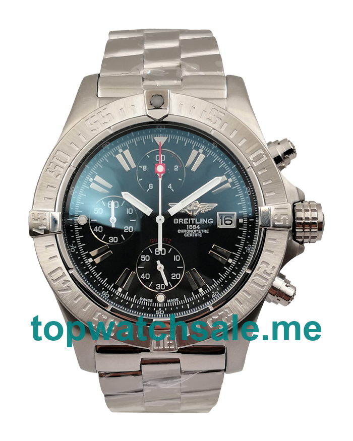 Best Quality Breitling Super Avenger A13370 Replica Watches With 48 MM Steel Cases For Men