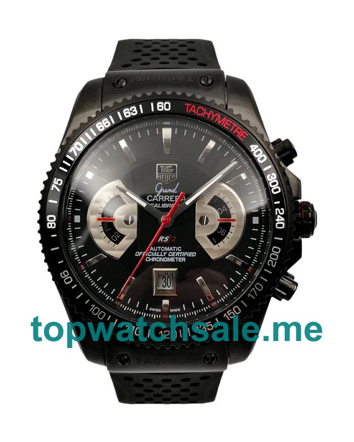 UK Perfect 1:1 Replica TAG Heuer Grand Carrera CAV518B.FT6016 With Black Steel Cases Online