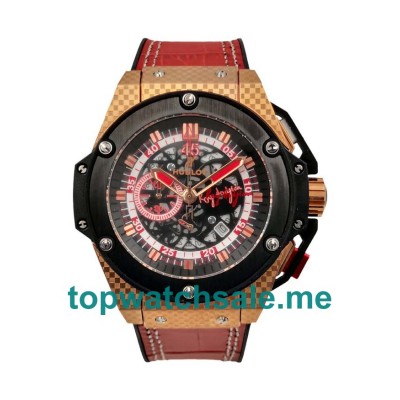UK Best Hublot King Power 716.QO.0123.GR.EWC14 Replica Watches With Skeleton Dials