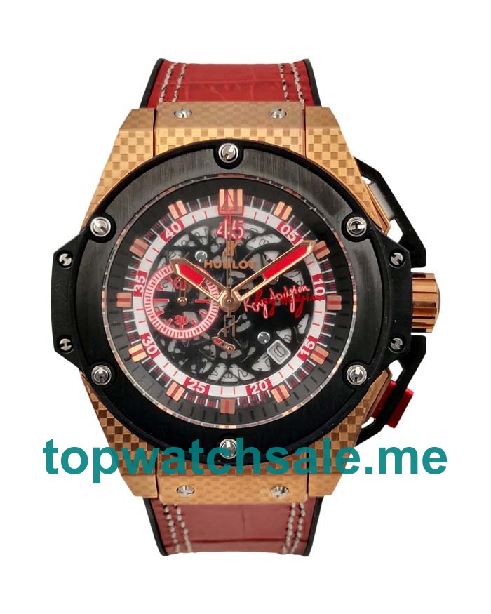UK Best Hublot King Power 716.QO.0123.GR.EWC14 Replica Watches With Skeleton Dials