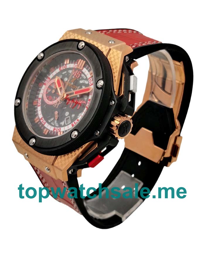 UK Best Hublot King Power 716.QO.0123.GR.EWC14 Replica Watches With Skeleton Dials