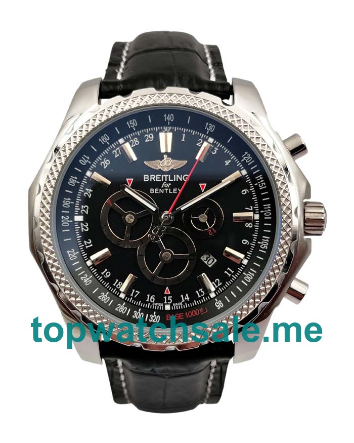 UK Best 1:1 Breitling Bentley Barnato A25366 Replica Watches With Black Dials For Sale