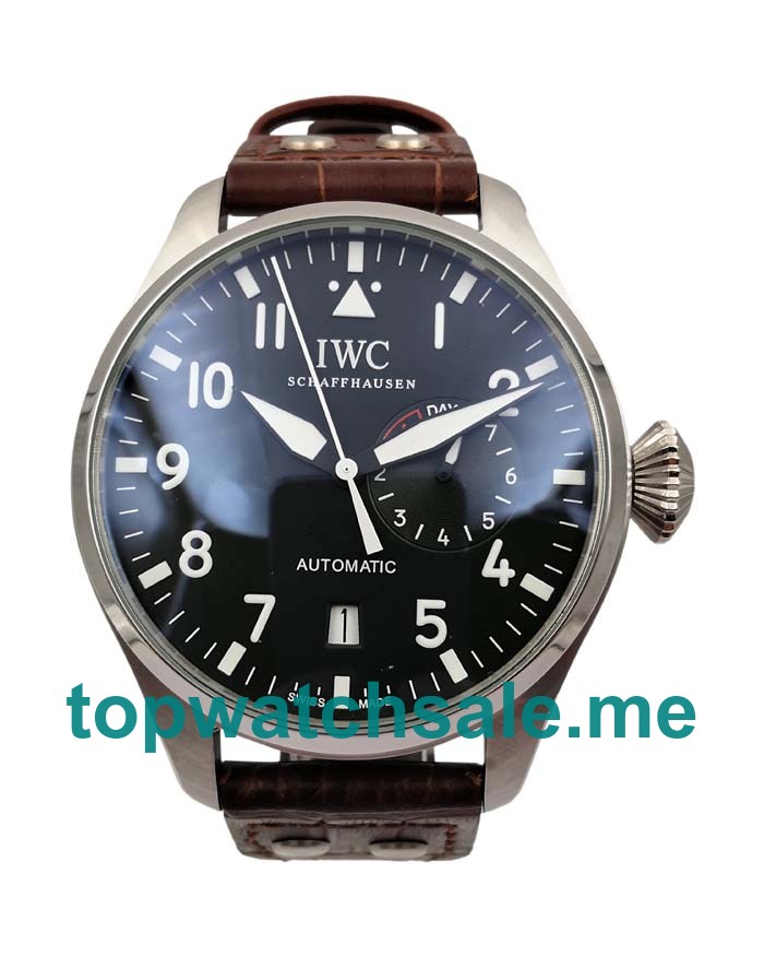 UK Perfect Online IWC Pilots IW500916 Replica Watches With Black Dials For Sale