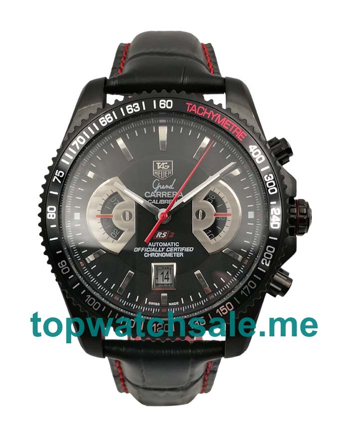 UK Luxury Replica TAG Heuer Grand Carrera CAV518B.FC6237 With Black Dials For Sale