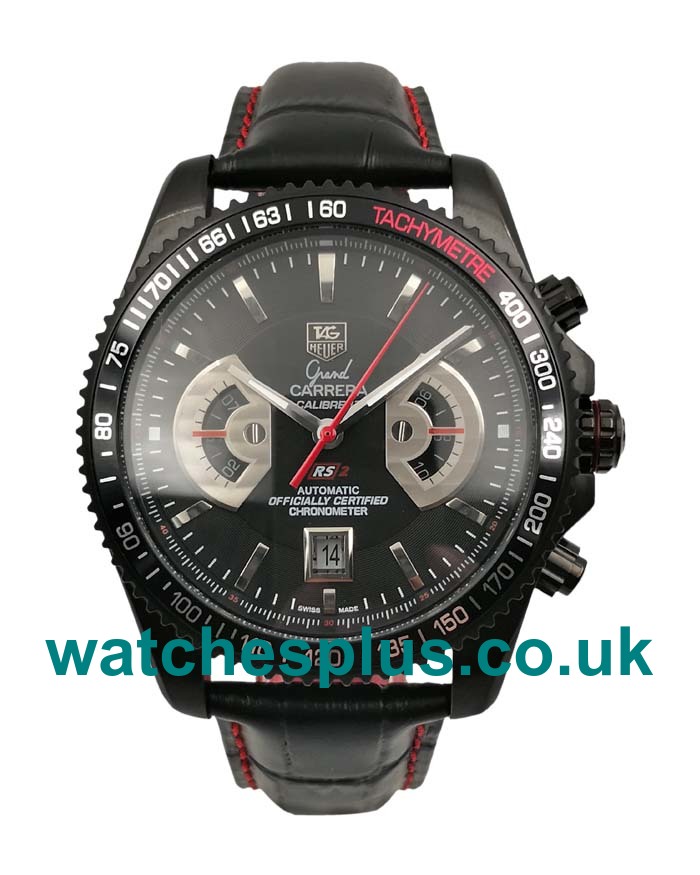 UK Luxury Replica TAG Heuer Grand Carrera CAV518B.FC6237 With Black Dials For Sale