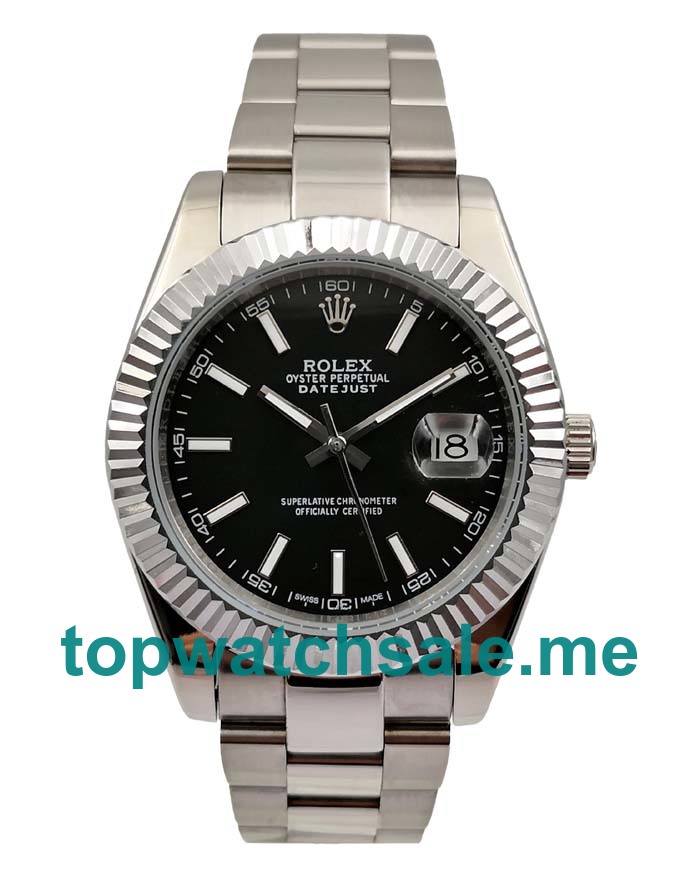 UK Cheap Rolex Datejust II 116334 Replica Watches With Black Dials For Men