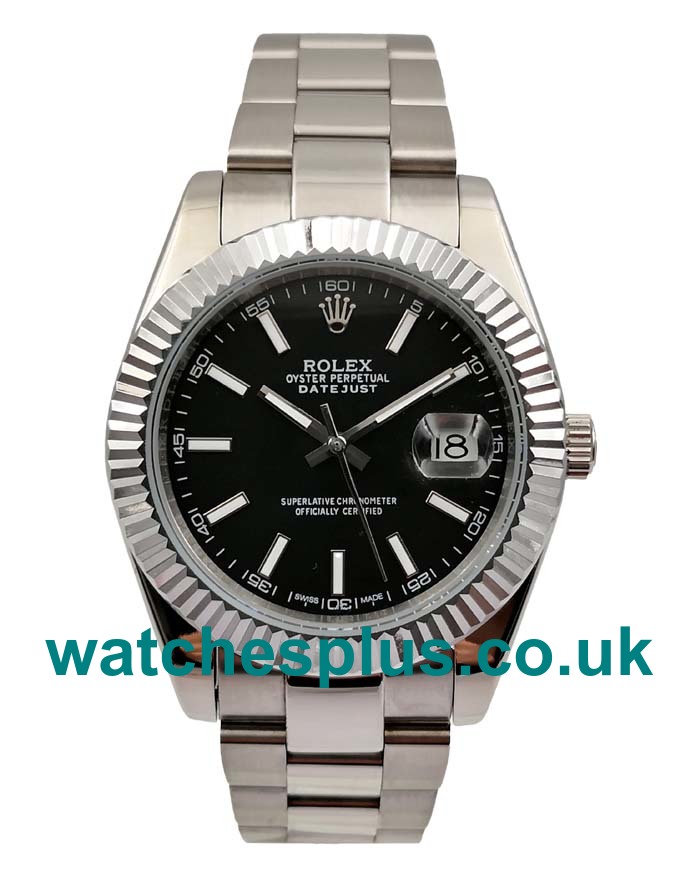 UK Cheap Rolex Datejust II 116334 Replica Watches With Black Dials For Men