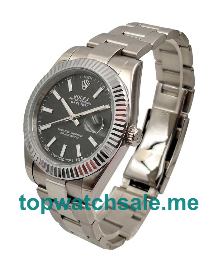 UK Cheap Rolex Datejust II 116334 Replica Watches With Black Dials For Men