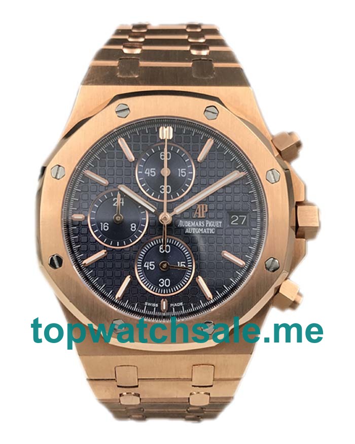 UK Swiss Online Replica Audemars Piguet Royal Oak Offshore 26170OR With Blue Dials Rose Gold Cases