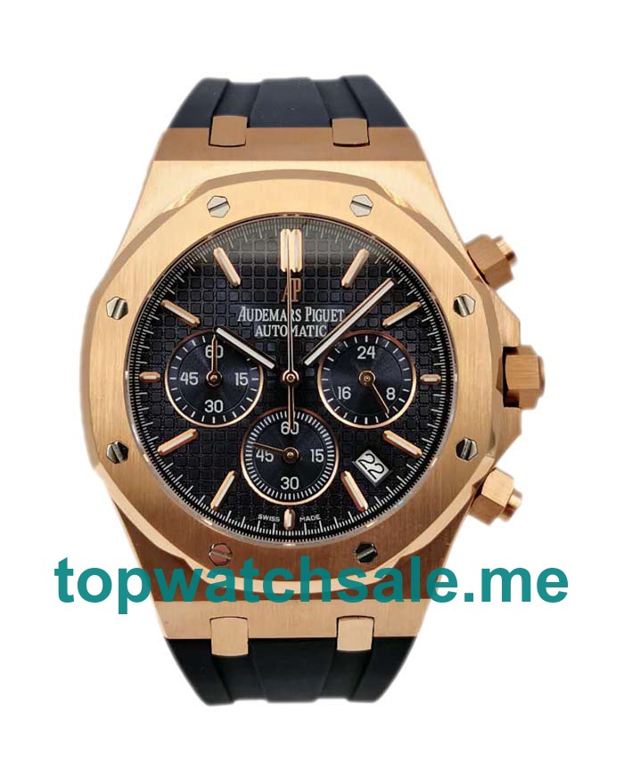 UK Swiss Online Replica Audemars Piguet Royal Oak 26320OR With Black Dials Rose Gold Cases