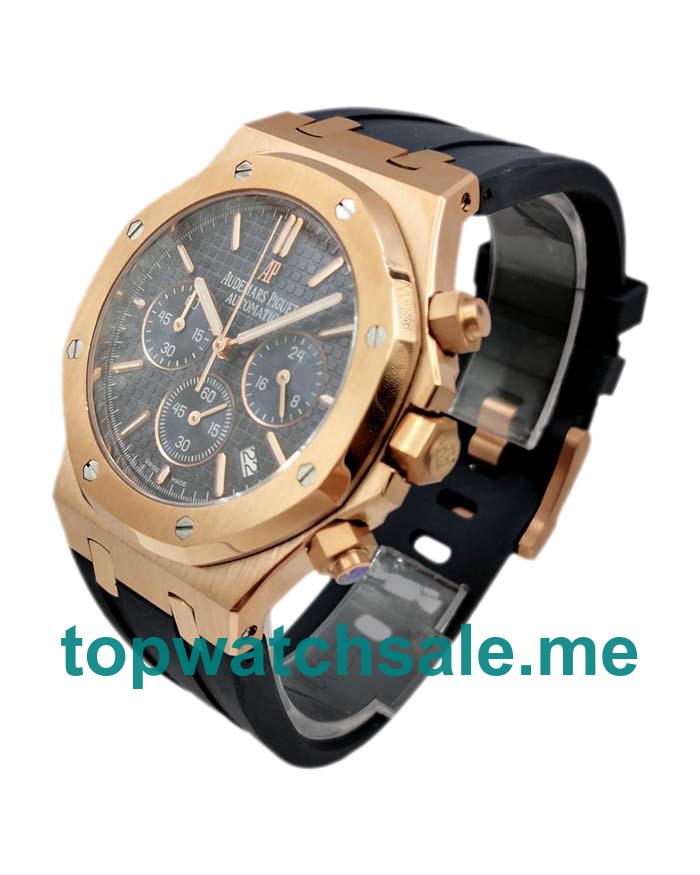 UK Swiss Online Replica Audemars Piguet Royal Oak 26320OR With Black Dials Rose Gold Cases