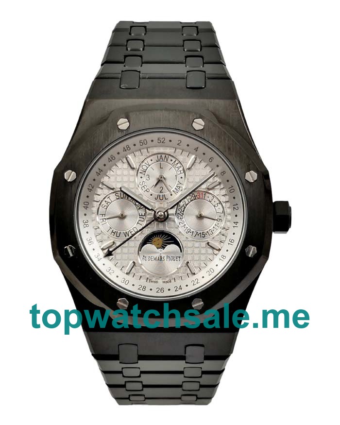 UK Swiss Luxury Audemars Piguet Royal Oak 26470ST Replica Watches With White Dials For Sale