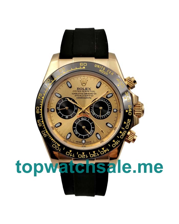 UK Best Quality Rolex Daytona 116518 LN Replica Watches With Champagne Dials For Sale